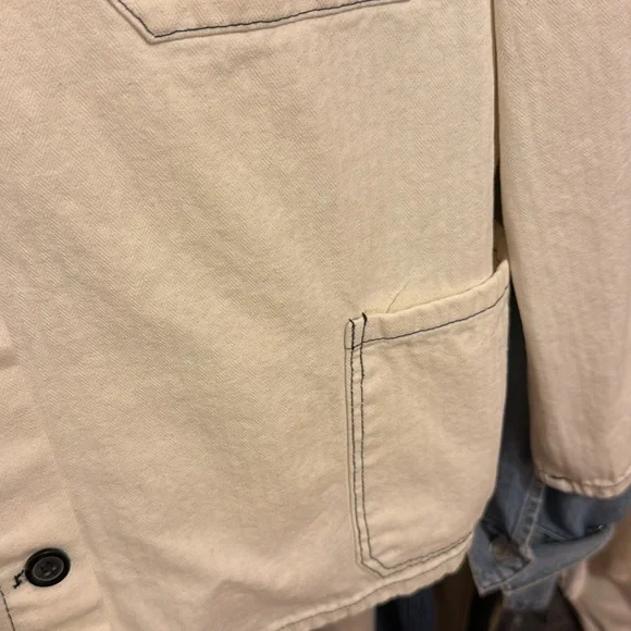 Vintage French Workwear Chore Jacket M - Picture 5 of 9